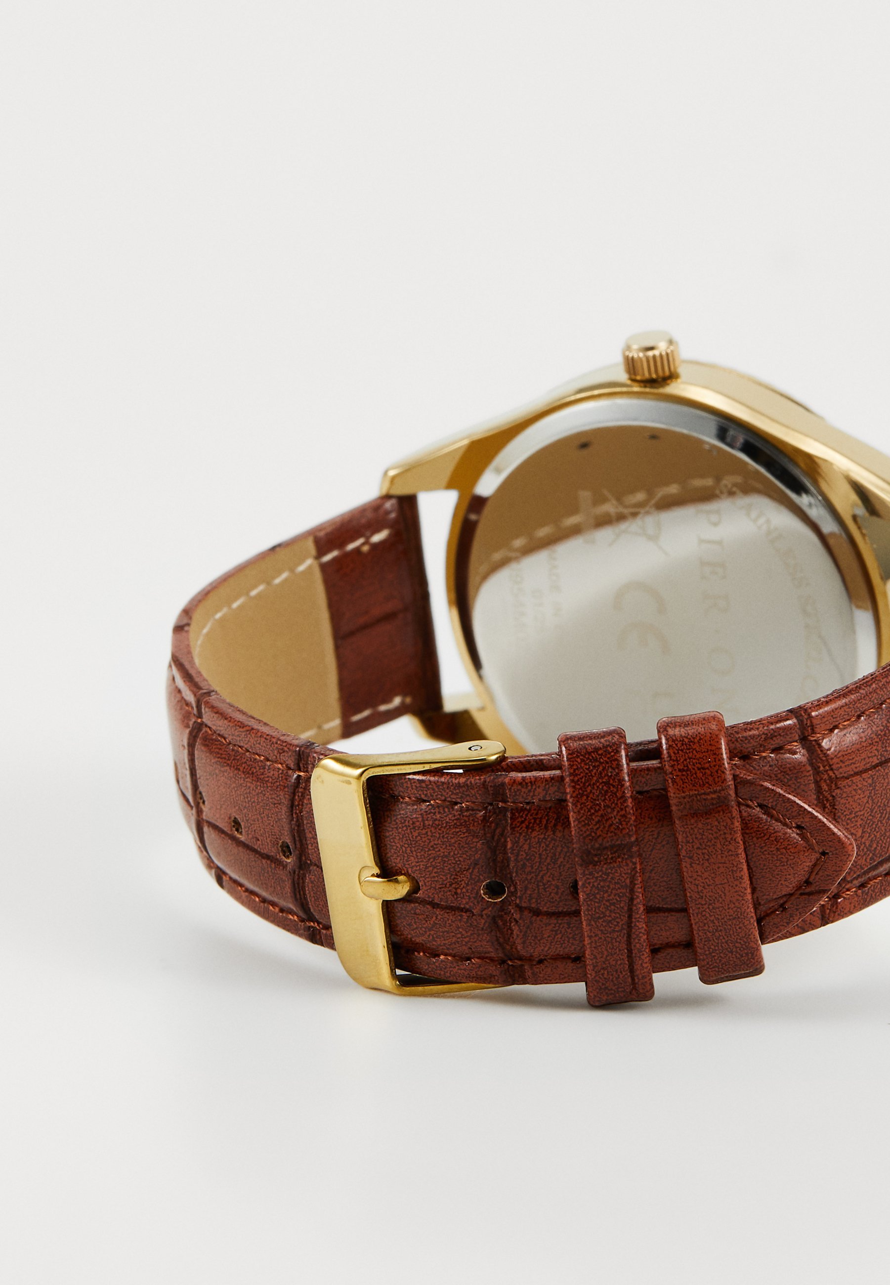 Pier One UNISEX - Orologio - marrone e oro