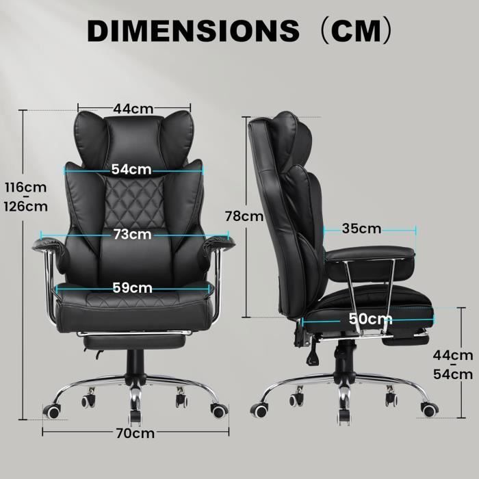 Silla gaming, silla de oficina ergonómica con soporte lumbar de muelles ensacados, color negro.