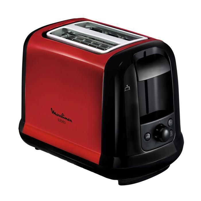 Tostapane MOULINEX Subito a 2 fette, rosso, 7 impostazioni, LT260D11