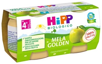 HIPP Hipp Bio gouden appel gehomogeniseerd 2x80 g 100% fruit