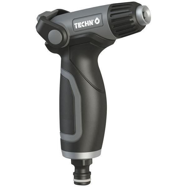 Pistola de jato reto - TECHNO - Bico metálico - Bimaterial - Com regulador