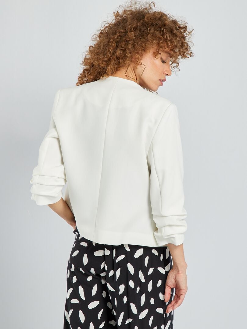 Blazer curto - Branco