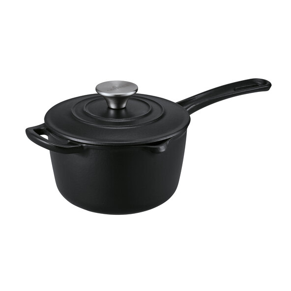 Gietijzeren pan, zwart