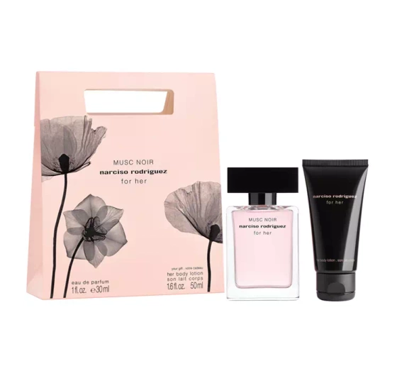 Narciso Rodriguez for Her Musc Noir woda perfumowana spray 30 ml   balsam do ciała 50 ml