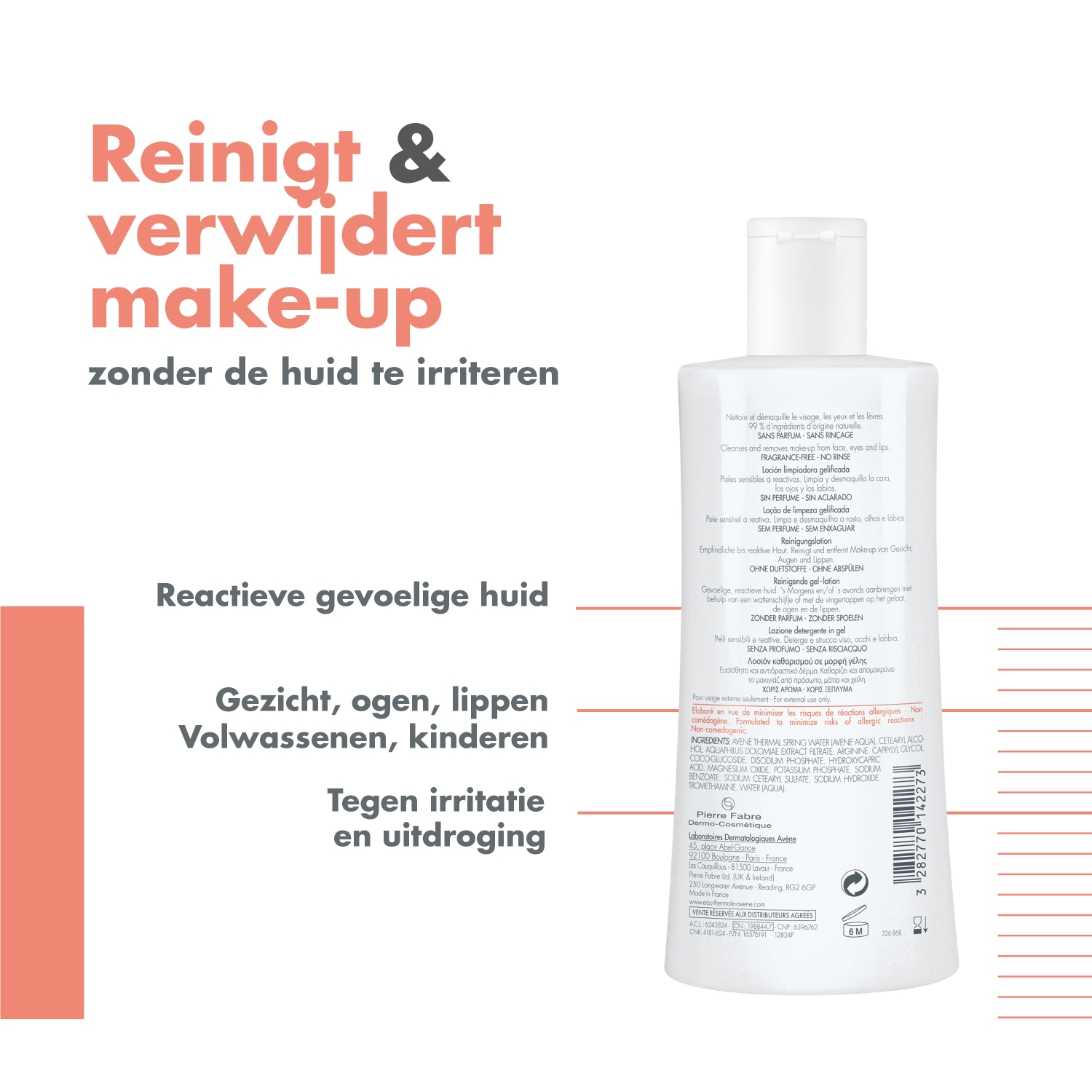 Desmaquillante Avène Tolérance Limpiador Extremadamente Suave - 200 ml