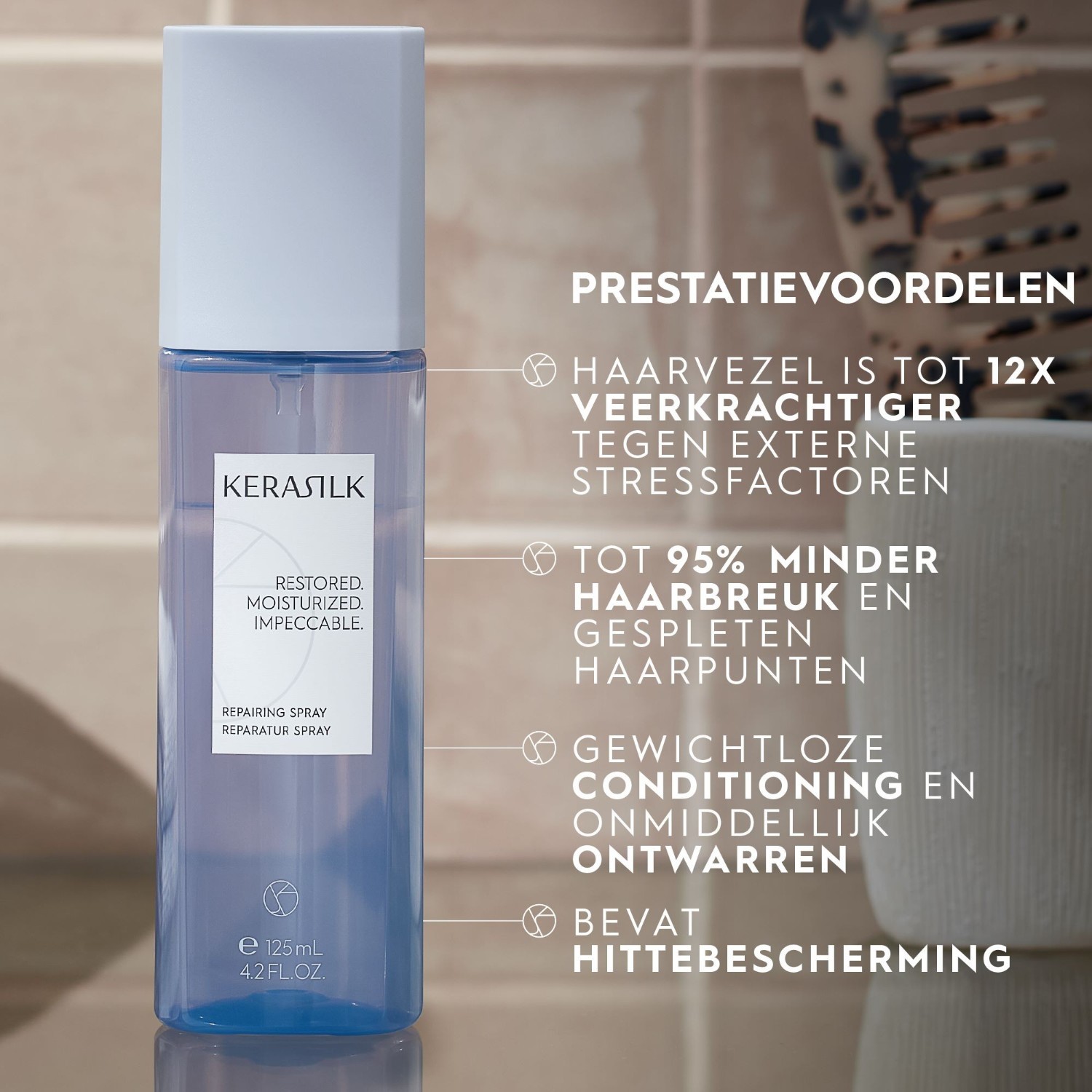 KERASILK balzam za obnovo v spreju brez izpiranja - 50 ml