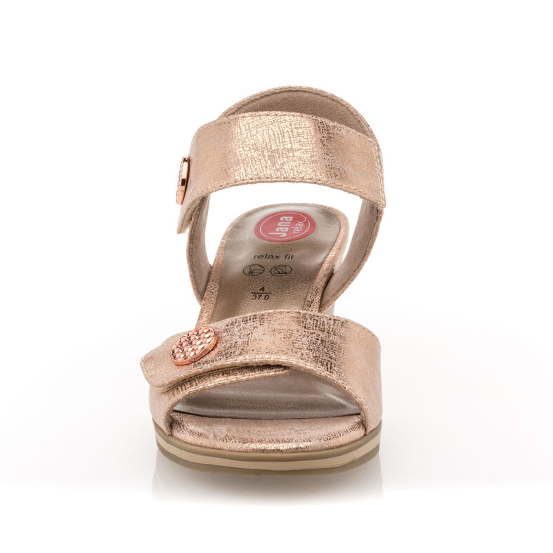 Sandalias rosas para mujer / Zapatos de punta abierta