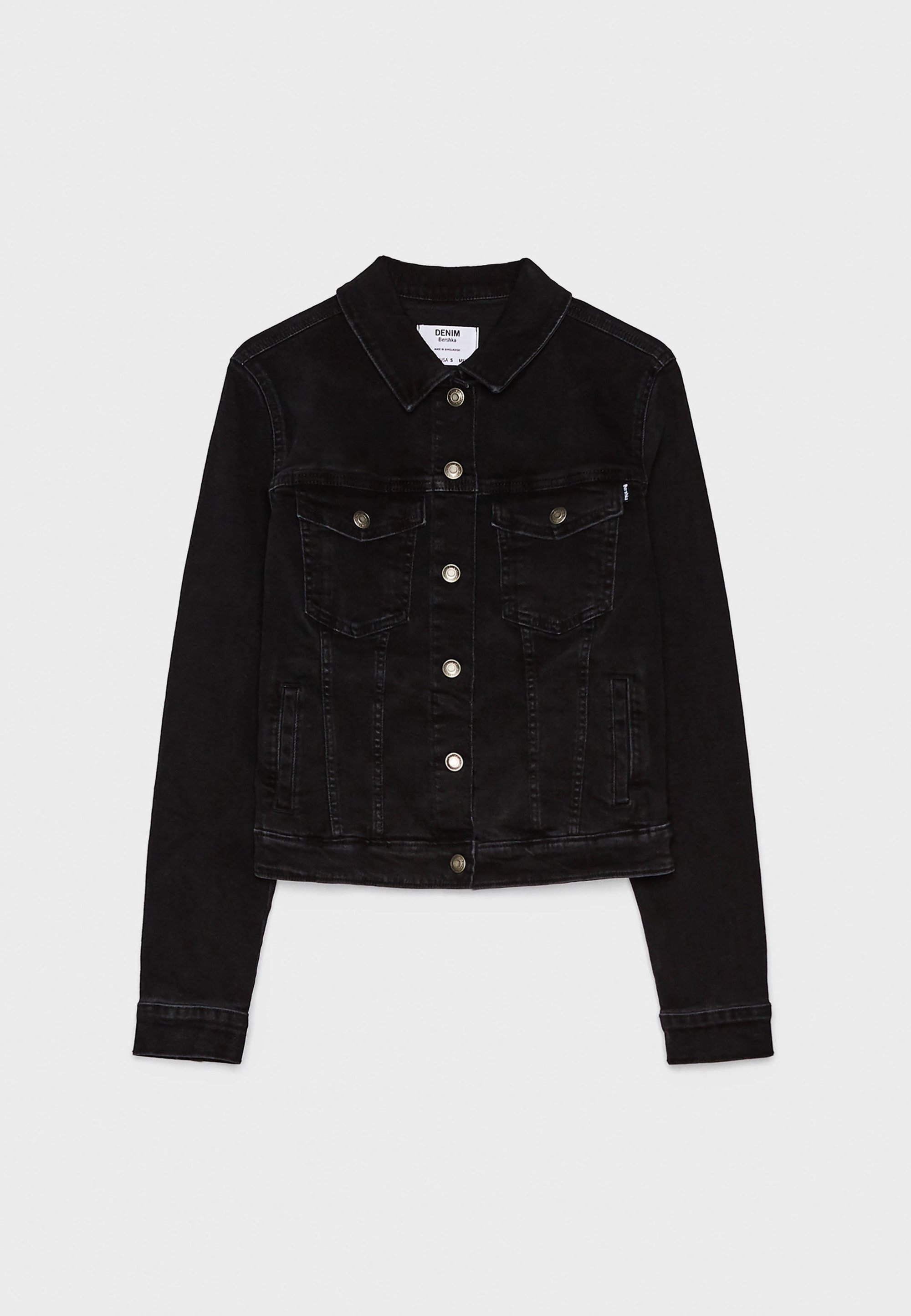Bershka teksajakk - must