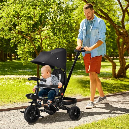  Homcom 4-in-1 Baby-Dreirad