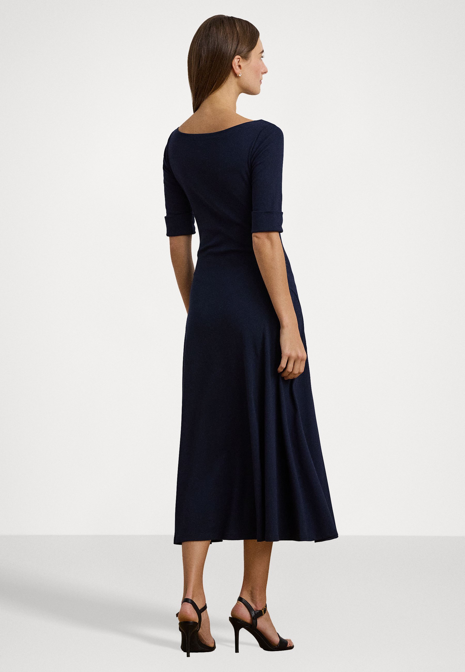 Lauren Ralph Lauren MUNZIE DZIENNA SUKIENKA Z ŁOKIECIAMI - Sukienka z dżerseju - jasnoniebieski