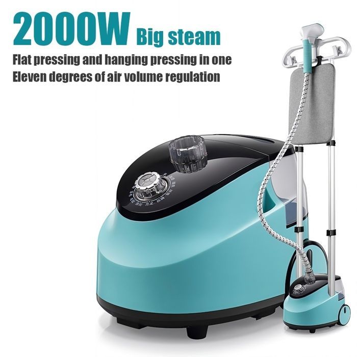 Professional garment steamer with 11 speeds, 2000W rapid heating, and a large 1.5L water tank.