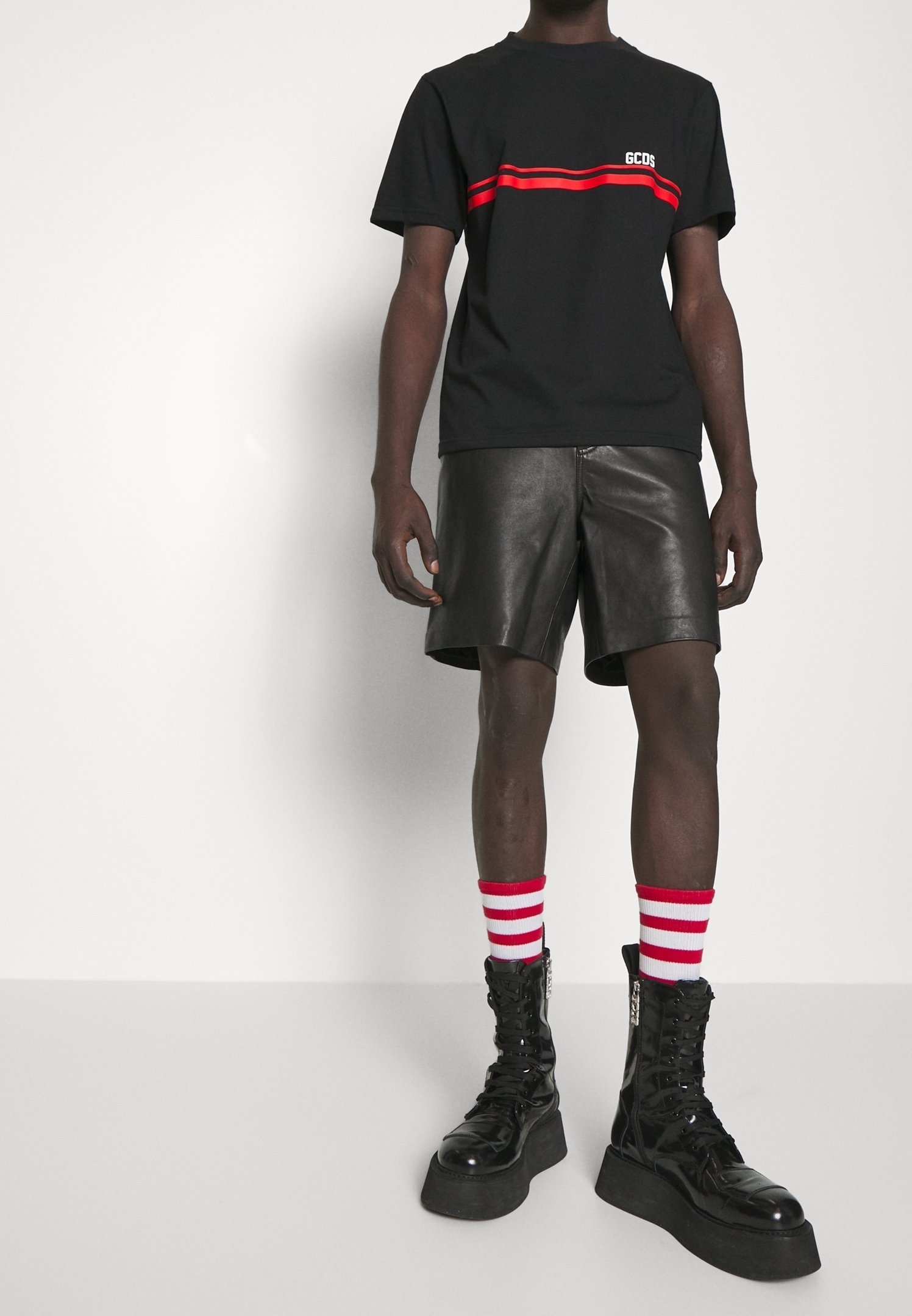 GCDS Print T-shirt - zwart