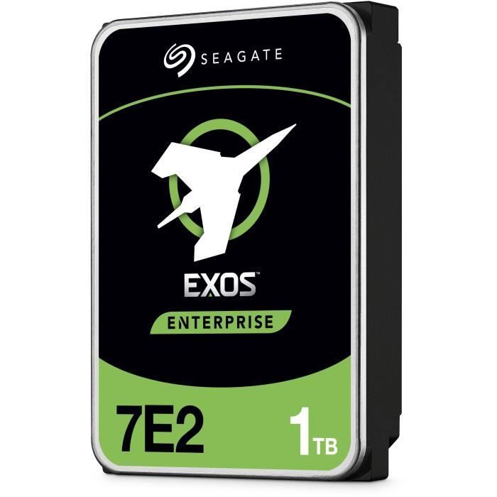 SEAGATE - Disque dur Interne HDD - Exos 7E2 - 1To - 7200 tr/min - 3.5