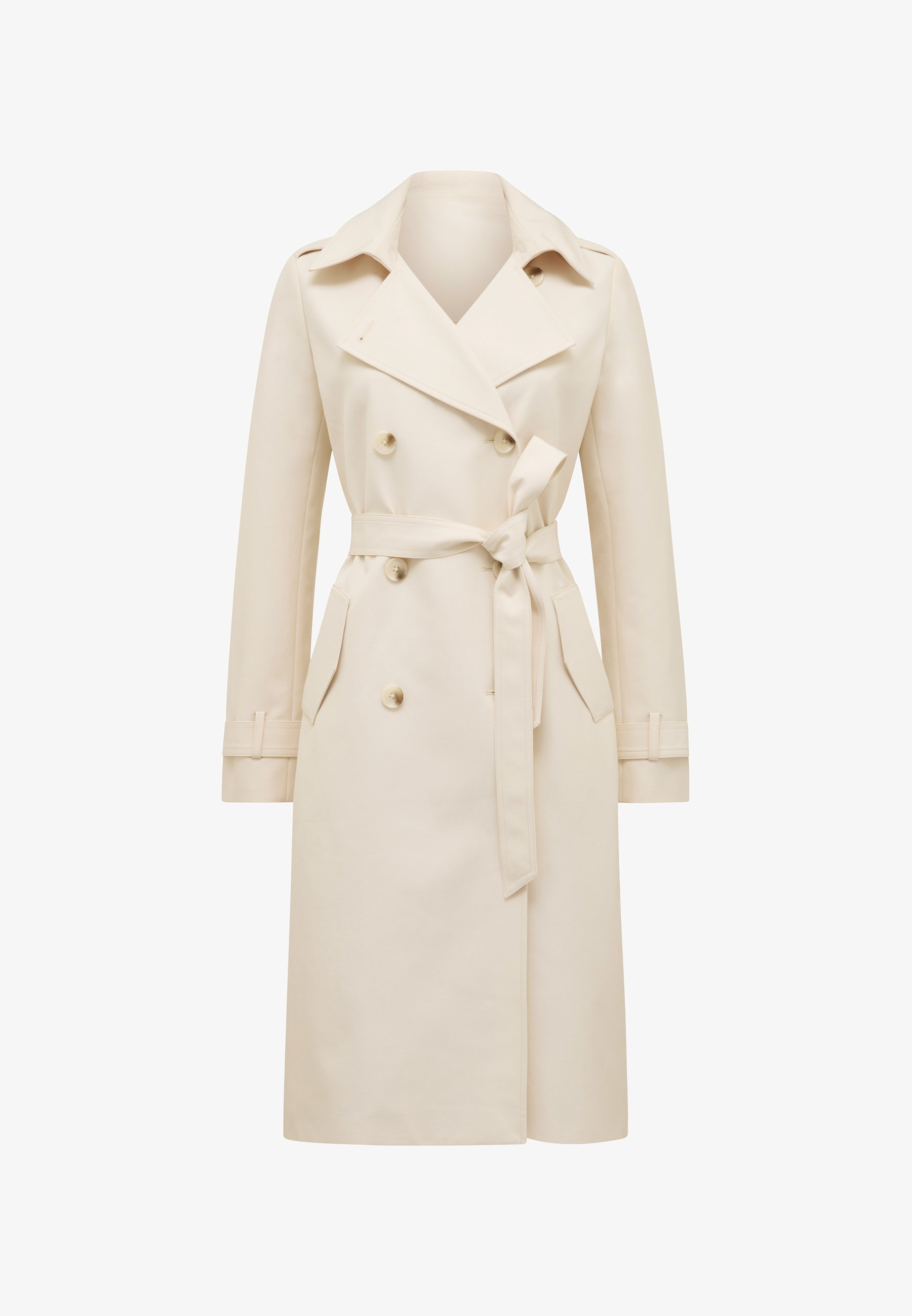 Forever New CAROLINE WATERBESTENDIGE TRENCHCOAT MET CAPUCHON - crème