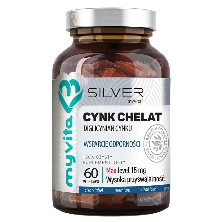 MyVita Cynk Chelat Silver Pure 100%, 60 kaps.