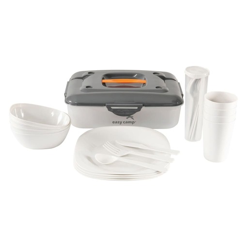 Easy Camp Cerf Picknickbox, 24-teilig, Kunststoff, Größe M