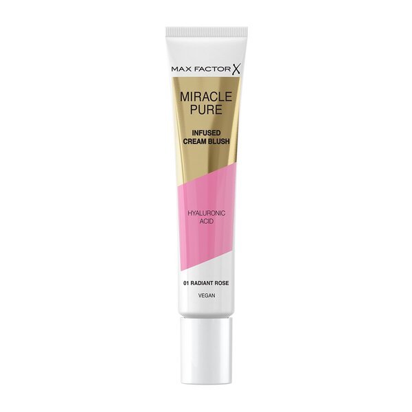 Max Factor Miracle Pure 001 Radiant Rose Infused kremasto rdečilo za lica 15 ml