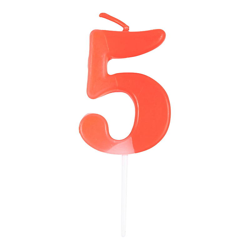 Giform taartkaars nummer 5