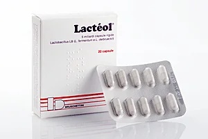 LACTEOL Lactobacillus fermenta lácticamente 5 mil millones 20 cápsulas Lactobacillus LB
