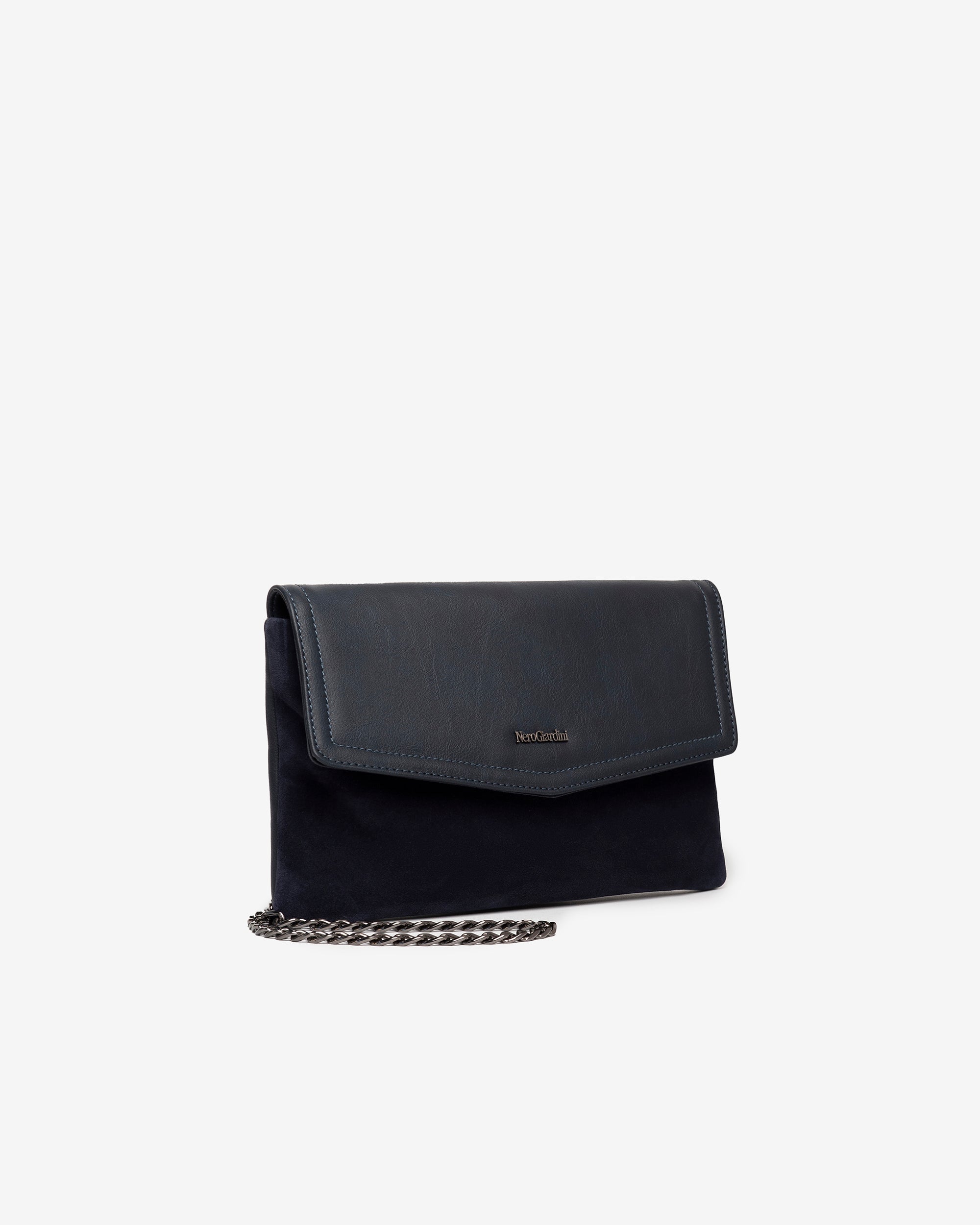  Pochette pour femme en cuir et matière technique