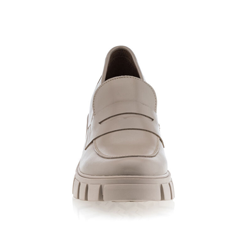 Mocassins / chaussures bateau Femme Beige