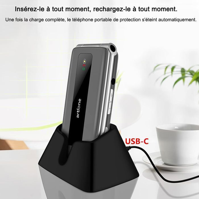 artfone F30 4G Téléphone portable débloqués,téléphone à rabat,téléphones mobiles basiques 1300mAh pour personnes âgées