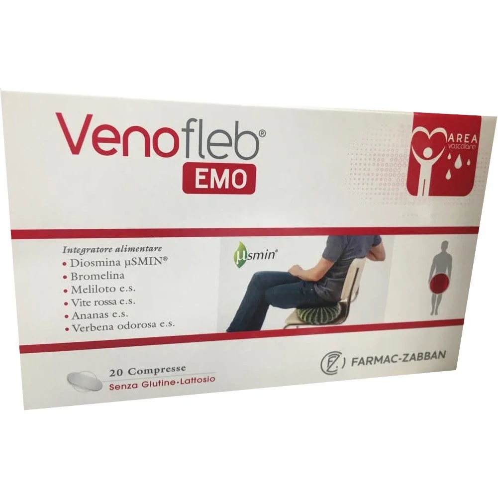 FARMAC-ZABBAN Venofleb Emo 20 tabletten Microcirculatie en welzijn