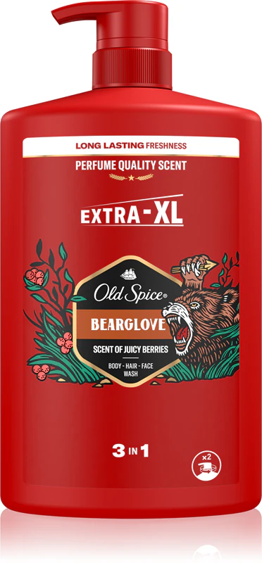 Gel de Banho e Cabelo Old Spice Bearglove