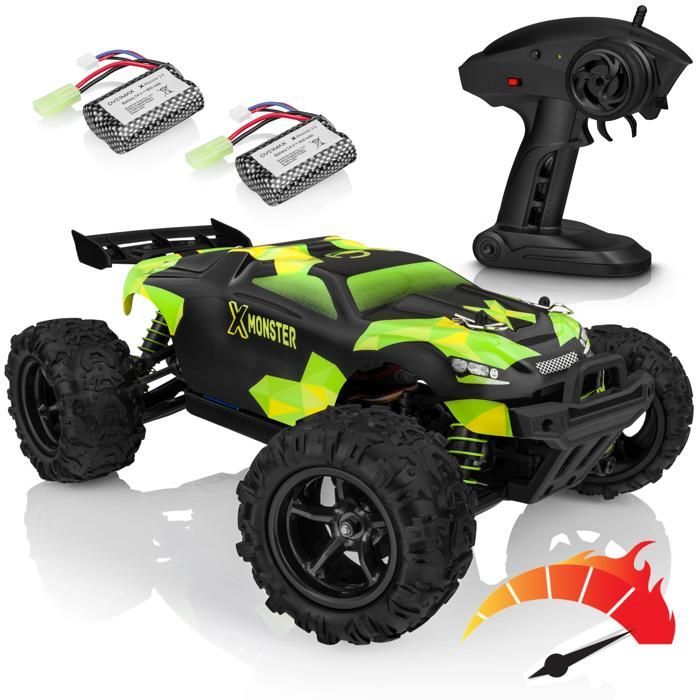 OVERMAX X-Monster 3.0 - RC Voiture télécommandée - 30 km/h - Échelle 1:18 - 40 min - Portée 100 m - Entraînement 4 x 4