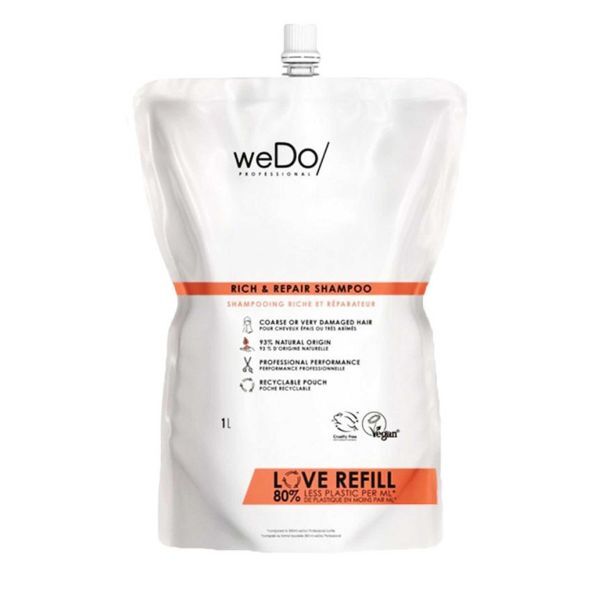 weDo Professional - Ricarica di shampoo da 1000 ml per capelli spessi