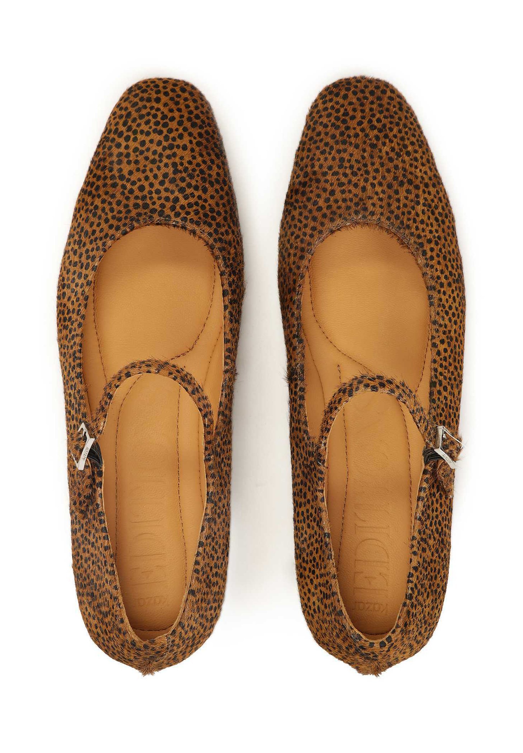 Kazar REYNES - Ballerines à bride cheville - marron