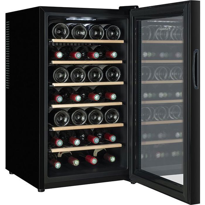Cantinetta portabottiglie - LA SOMMELIERE - 28SILENCE - 28 bottiglie - Classe F - 43 x 49,5 x 72,8 cm - Nero