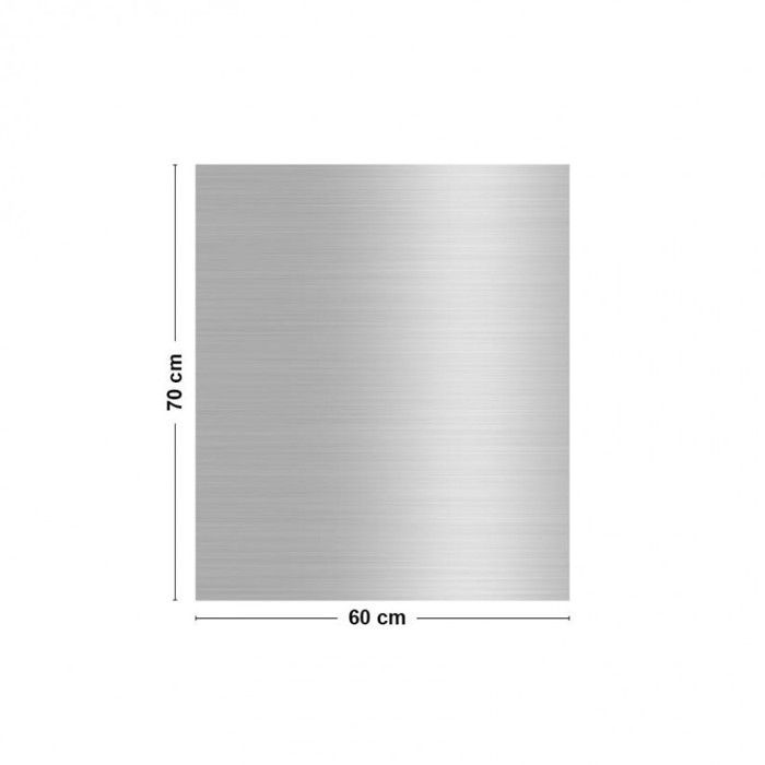 Panel antisalpicaduras de aluminio - efecto gris industrial - 70x60 cm - 99 Déco