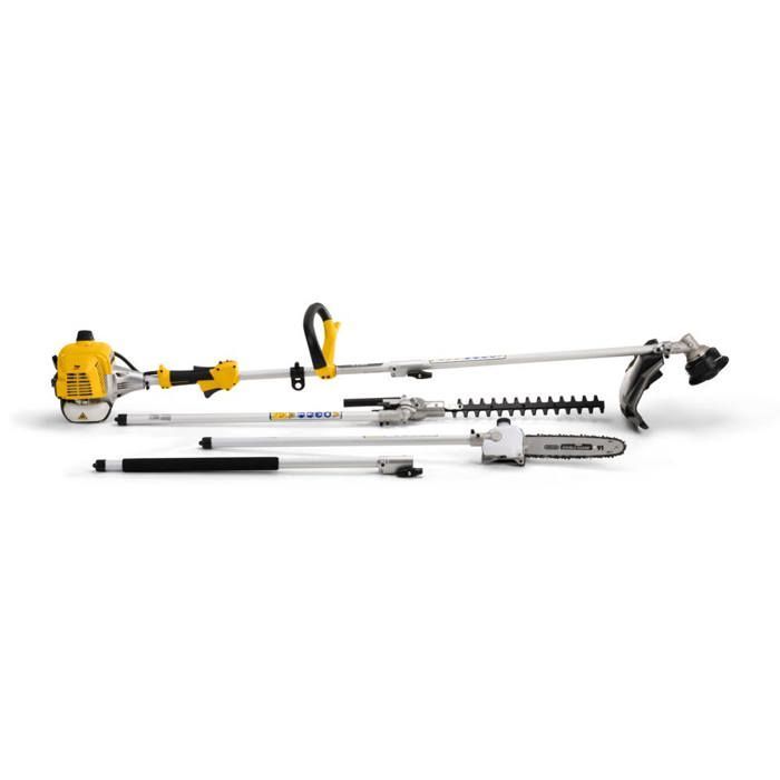 STIGA MT 330 5-IN-1 BENZINE MULTIFUNCTIONEEL GEREEDSCHAP, 25,4 CM³, 0,7 KW – 3-LAAGS BLAD, TAP&GO-KOP – TUINONDERHOUD, SNIJDEN EN