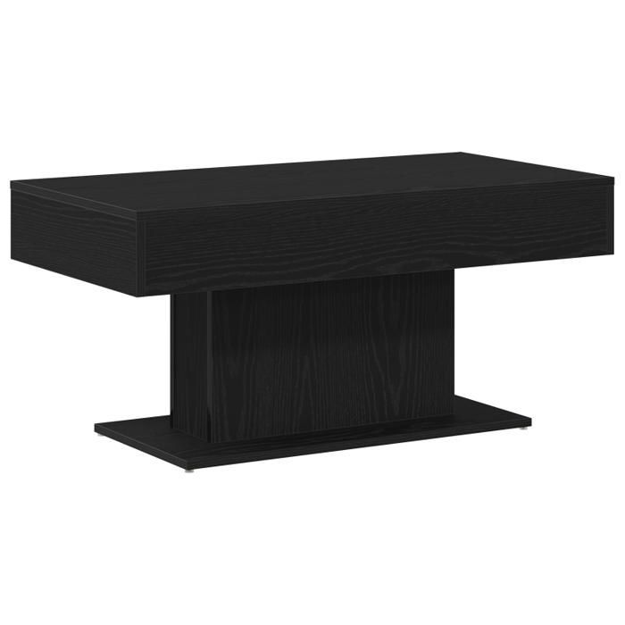 Salontafel - 96x50x45 cm - Samengesteld hout - Zwart - Chique en elegant