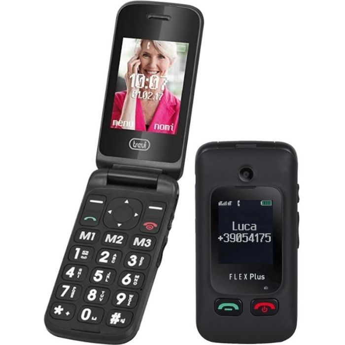 Trevi Flex Plus 55 Preto Celular Flip para Idosos