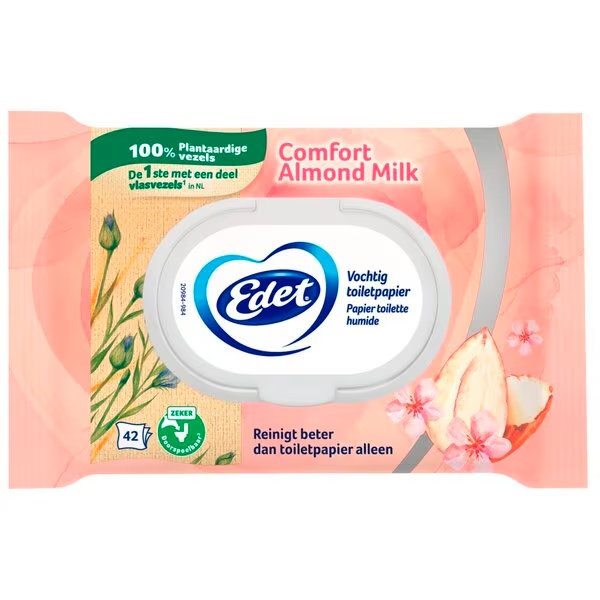 Edet Comfort vlažni toaletni papir s mirisom bademovog mlijeka<br>42 komada