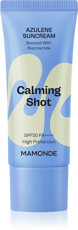 MAMONDE Calming Shot Azulene Suncream zaščitna krema za obraz s pomirjujočim učinkom
