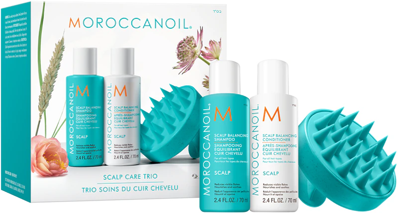 Sada Moroccanoil Scalp Discovery pre mastnú pokožku hlavy a lupiny