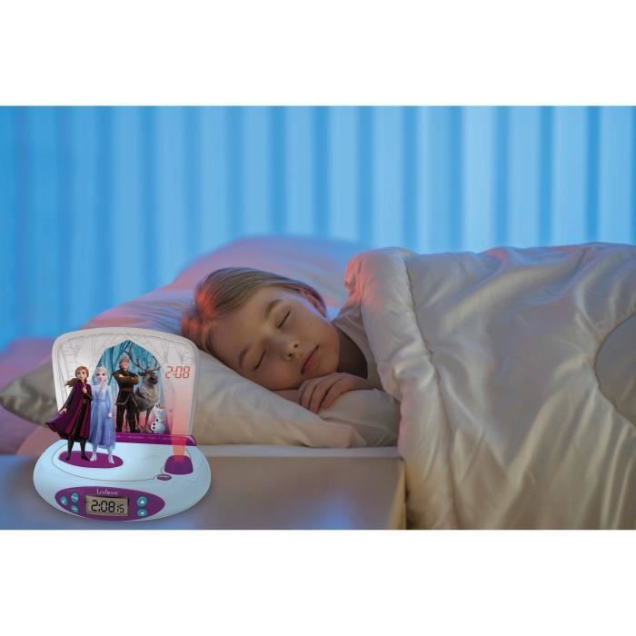 Frozen 2 Projektorwecker – Soundeffekte und integriertes Nachtlicht – LEXIBOOK