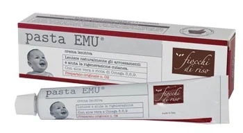 Flocons de riz, pâte d'émeu, crème apaisante et régénérante pour bébés 30 ml