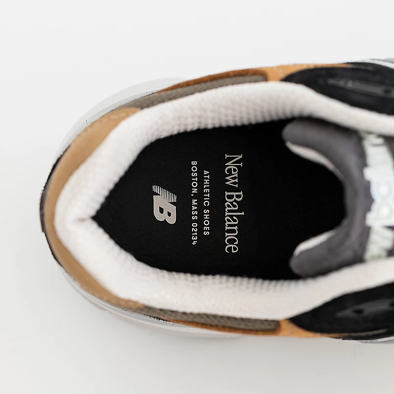 Męskie buty MADE in USA 990v3 – czarne z brązowym