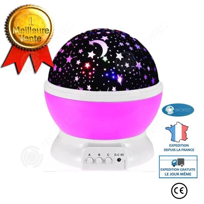 INN® Kindernachtlampje met sterrenprojectie en LED-verlichting, 8 kleurstanden, ideaal als cadeau voor baby's, verjaardagscadeau, kerstcadeau of jubileumcadeau.