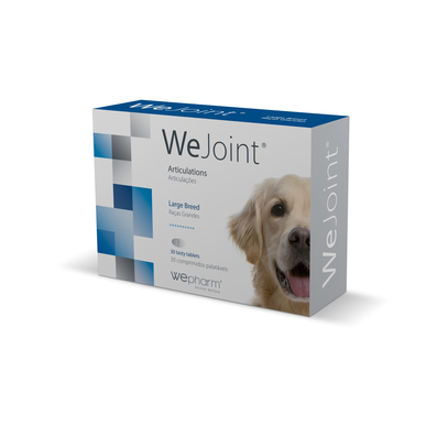 Wepharm-ruoka suurille roduille, nivelten tukemiseen tarkoitetuille koirille