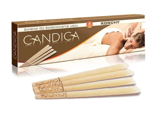 Aura Herbals Konchy Candica Świece do świecowania uszu