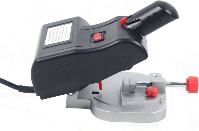 Sierra ingletadora eléctrica de 90 W, 4500 RPM, para cortar madera y metal, corte a 45°, mini corte.