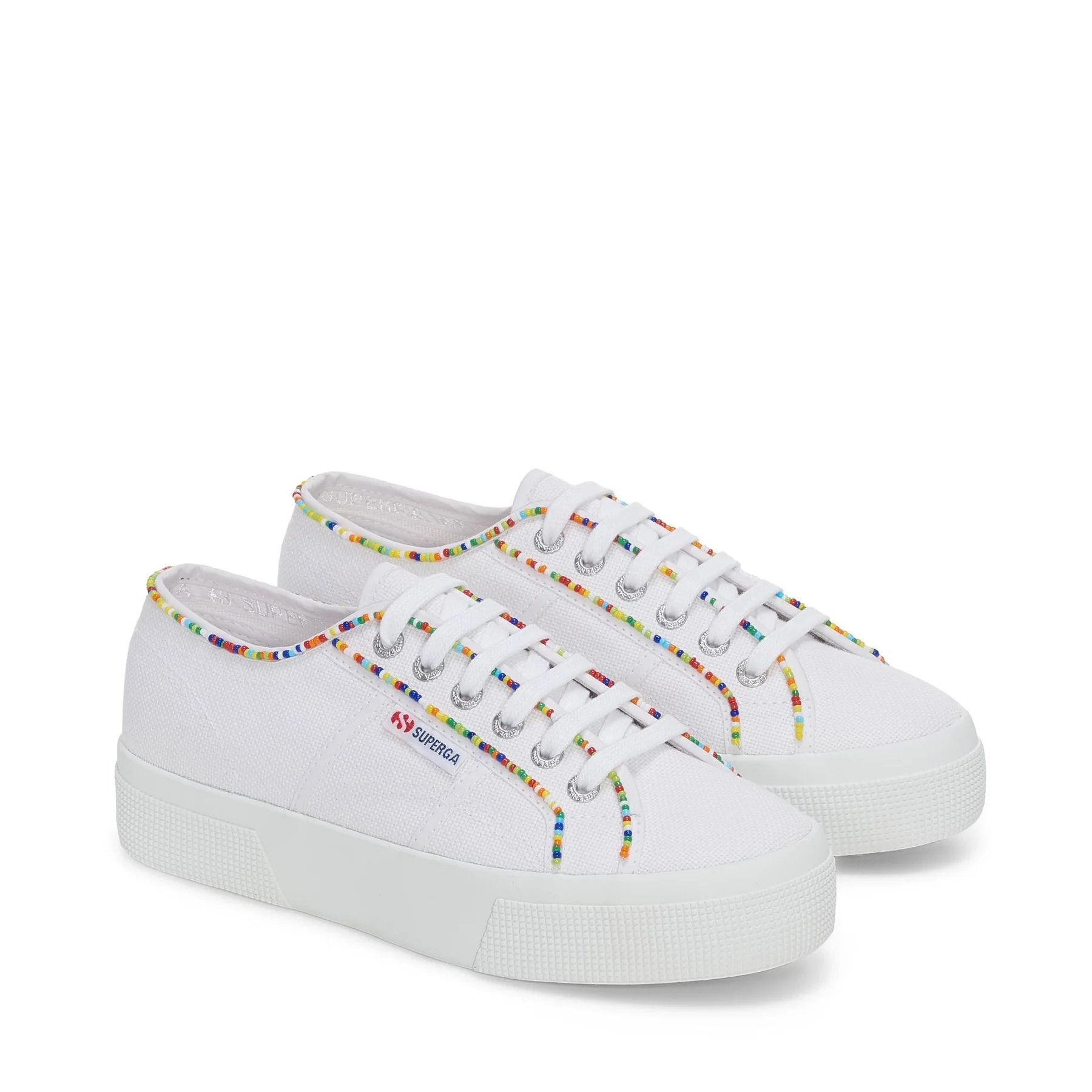 2740 MULTICOLOR BEADS-WHITE-MULTICOLOR BEADS