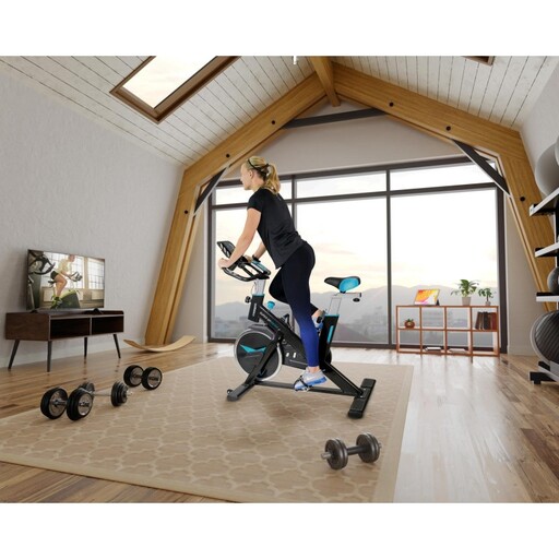 Sprinter spinningfiets met 13 kg vliegwiel, handmatige magnetische weerstand, cardiotraining
