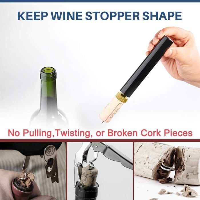 Korkenzieher, Weinöffner, Rotweinflaschenöffner, Flaschenöffner, Tragbares professionelles Weinzubehör