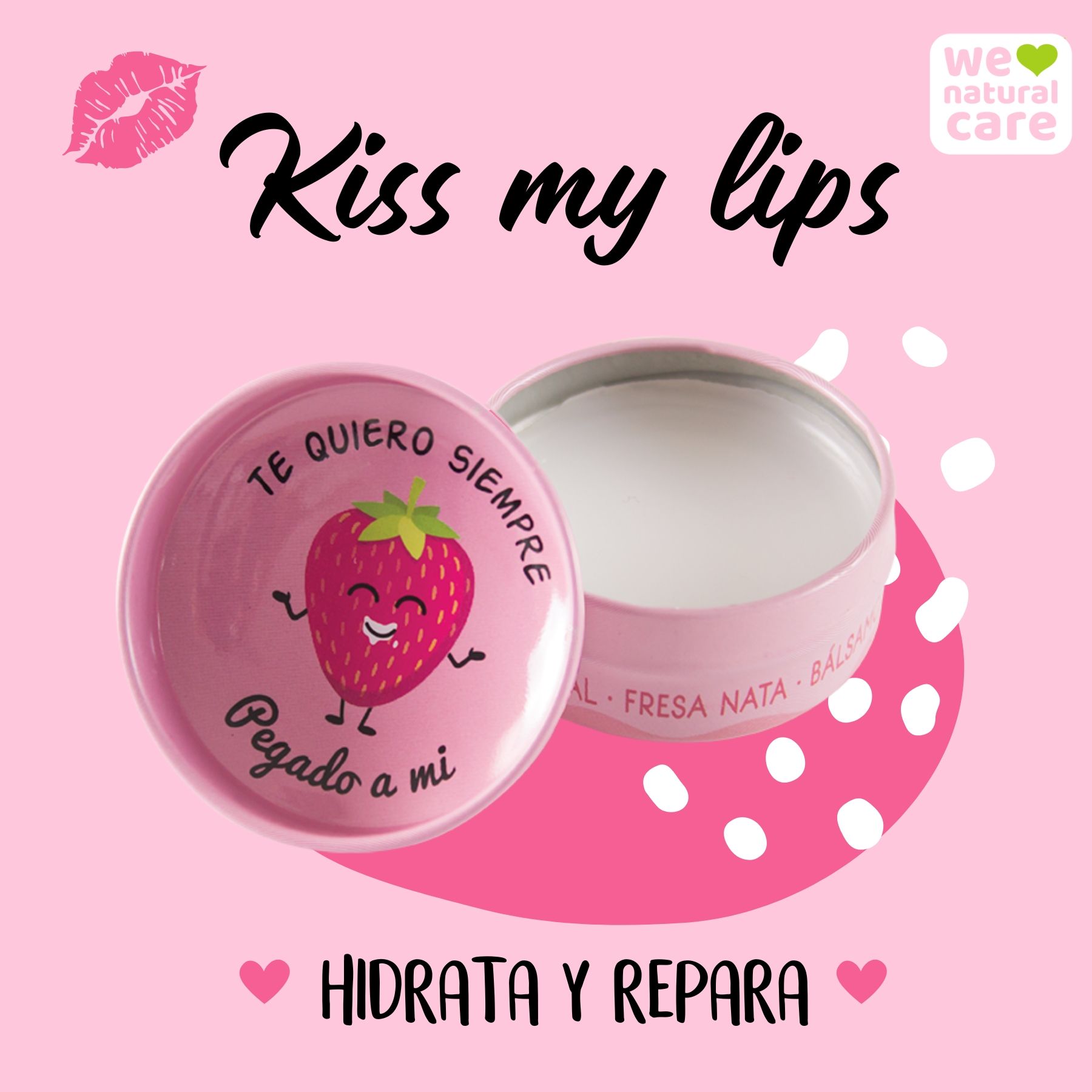 Balzam za usne Kiss My Lips Strawberry Cream Balzami za usne, hidratantne kreme i njega